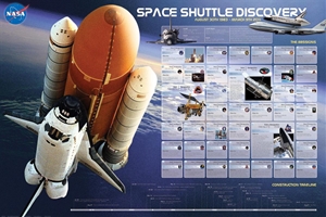 Space Shuttle Discovery Missions Poster