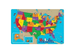 U.S.A. Foam Map Puzzle