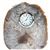 Natural Polished Agate Slab Clock w/ Cut Base 7.5" 6.6 lbs 