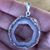 Plated Pendant Geode Slice Necklace 