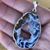 Plated Pendant Geode Slice Necklace 