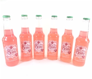 Case of 24 Dublin Texas Bottling Works Fru Fru Berry Soda Glass Bottles 12 oz - Real Pure Cane Sugar