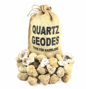 40 Break Your Own Geodes Crystals Bulk Pack - Whole Moroccan 1.5&quot;