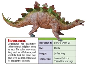 Large 18&quot; Stegosaurus Dinosaur Toy Model