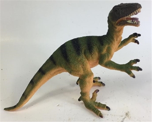 Small Hard Plastic Velociraptor Dinosaur Toy Model
