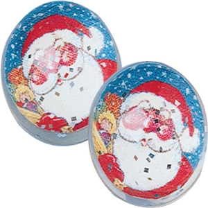 Holiday Stocking Stuffer- 12 Santa Balls