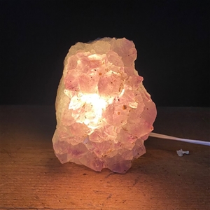 Large Amethyst Cluster Lamp 5.5&quot;