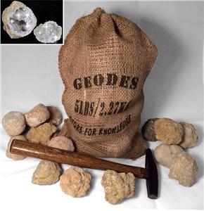20 Break Your Own Geodes | Whole Moroccan Geodes 2&quot; - Gift Bag