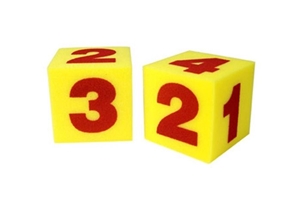 Giant Soft Number Cubes (Set of 2)