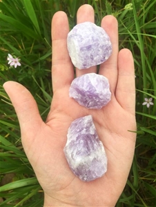 Raw Purple Amethyst Healing Crystal - Stress Relieving