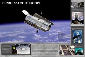 Hubble Space Telescope Poster (Laminated)