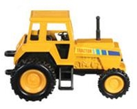 Pull-Back Die-Cast Tractor - Yellow, tractor toy, die cast tractor toy, plastic tractor toy, kids