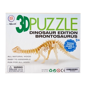 3D Wooden Puzzle Brontosaurus