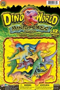 Dinosaur Miniatures Pack of 12