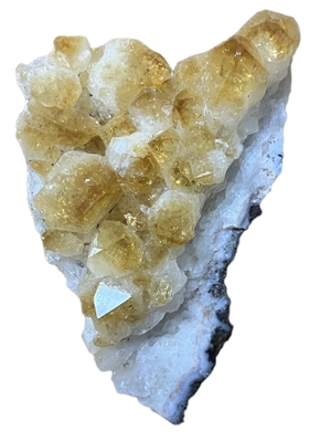 Natural Orange Citrine Druzy Cluster 5&quot; 0.85 lbs