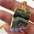 Amethyst Pendant Slab Down Point w/ Gold Necklace 