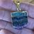 Amethyst Pendant Slab Down Point w/ Gold Necklace 