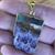 Amethyst Pendant Slab Down Point w/ Gold Necklace 