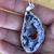 Plated Pendant Geode Slice Necklace 