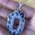 Plated Pendant Geode Slice Necklace 
